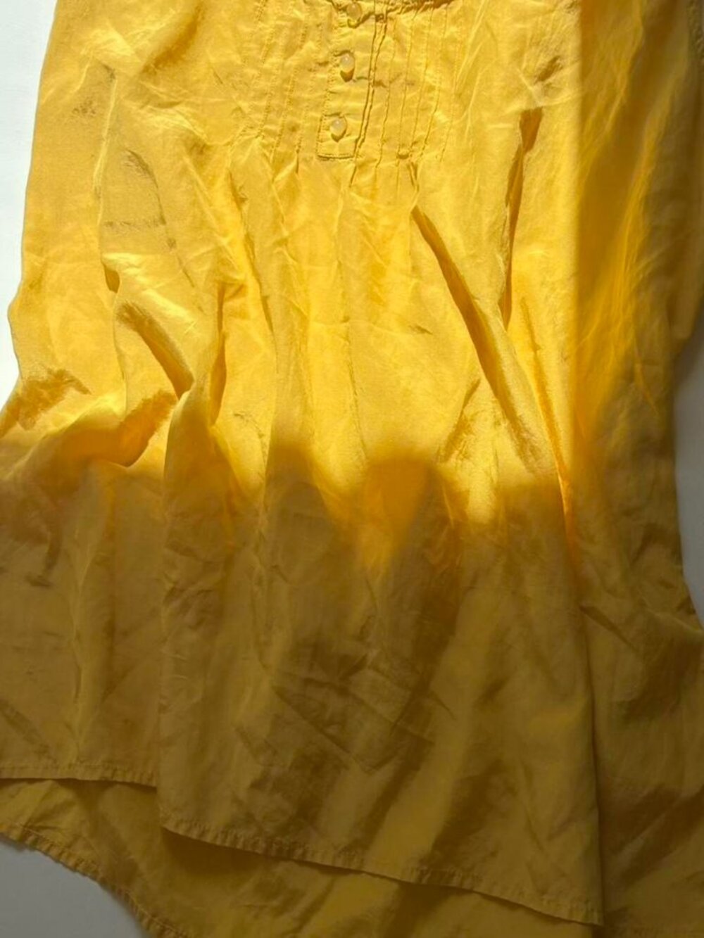 ☀️ Sunny Yellow Lands' End Pintuck Tank Top☀️ - Picture 3 of 4
